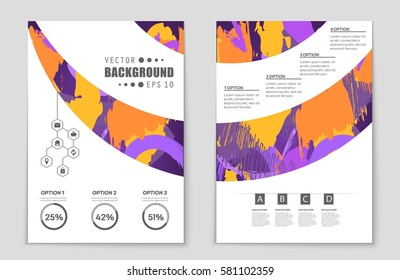 Abstract vector layout background set. For art template design, list, front page, mockup brochure theme style, banner, idea, cover, booklet, print, flyer, book, blank, card, ad, sign, sheet,, a4.