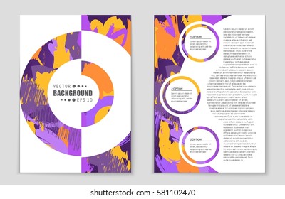 Abstract vector layout background set. For art template design, list, front page, mockup brochure theme style, banner, idea, cover, booklet, print, flyer, book, blank, card, ad, sign, sheet,, a4.
