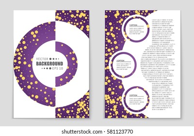 Abstract vector layout background set. For art template design, list, front page, mockup brochure theme style, banner, idea, cover, booklet, print, flyer, book, blank, card, ad, sign, sheet,, a4.