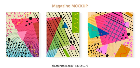 Abstract vector layout background set. For art template design, list, page, mockup brochure theme style, banner, idea, cover, booklet, print, flyer, book, blank, card, ad, sign, sheet, flyer, a4.