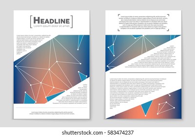 Abstract vector layout background set. For art template design, list, front page, mockup brochure theme style, banner, idea, cover, booklet, print, flyer, book, blank, card, ad, sign, sheet,, a4.