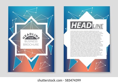 Abstract vector layout background set. For art template design, list, front page, mockup brochure theme style, banner, idea, cover, booklet, print, flyer, book, blank, card, ad, sign, sheet,, a4.