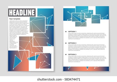 Abstract vector layout background set. For art template design, list, front page, mockup brochure theme style, banner, idea, cover, booklet, print, flyer, book, blank, card, ad, sign, sheet,, a4.