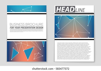 Abstract vector layout background set. For art template design, list, front page, mockup brochure theme style, banner, idea, cover, booklet, print, flyer, book, blank, card, ad, sign, sheet,, a4.