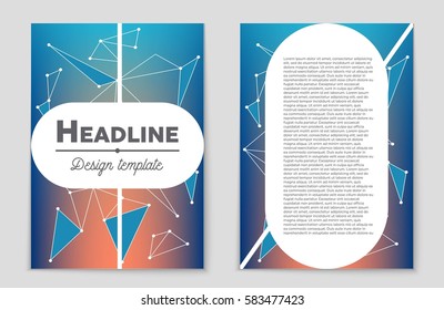 Abstract vector layout background set. For art template design, list, front page, mockup brochure theme style, banner, idea, cover, booklet, print, flyer, book, blank, card, ad, sign, sheet,, a4.