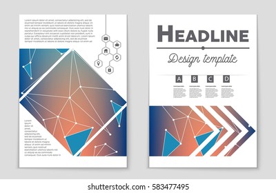 Abstract vector layout background set. For art template design, list, front page, mockup brochure theme style, banner, idea, cover, booklet, print, flyer, book, blank, card, ad, sign, sheet,, a4.