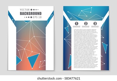 Abstract vector layout background set. For art template design, list, front page, mockup brochure theme style, banner, idea, cover, booklet, print, flyer, book, blank, card, ad, sign, sheet,, a4.