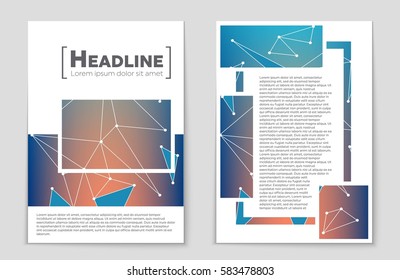 Abstract vector layout background set. For art template design, list, front page, mockup brochure theme style, banner, idea, cover, booklet, print, flyer, book, blank, card, ad, sign, sheet,, a4.