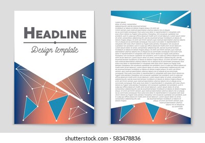 Abstract vector layout background set. For art template design, list, front page, mockup brochure theme style, banner, idea, cover, booklet, print, flyer, book, blank, card, ad, sign, sheet,, a4.