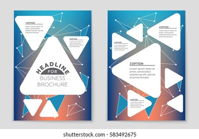 Abstract vector layout background set. For art template design, list, front page, mockup brochure theme style, banner, idea, cover, booklet, print, flyer, book, blank, card, ad, sign, sheet,, a4.