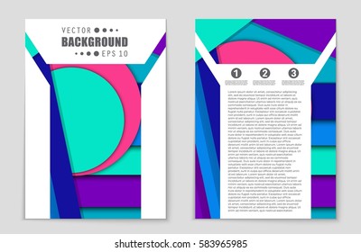Abstract vector layout background set. For art template design, list, front page, mockup brochure theme style, banner, idea, cover, booklet, print, flyer, book, blank, card, ad, sign, sheet,, a4.