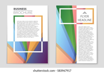Abstract vector layout background set. For art template design, list, front page, mockup brochure theme style, banner, idea, cover, booklet, print, flyer, book, blank, card, ad, sign, sheet,, a4.