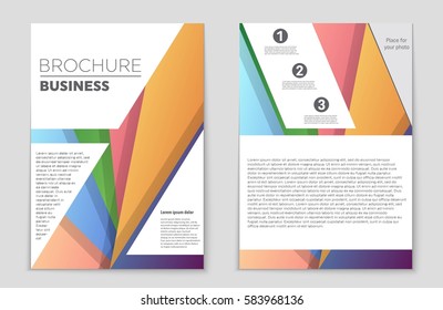 Abstract vector layout background set. For art template design, list, front page, mockup brochure theme style, banner, idea, cover, booklet, print, flyer, book, blank, card, ad, sign, sheet,, a4.