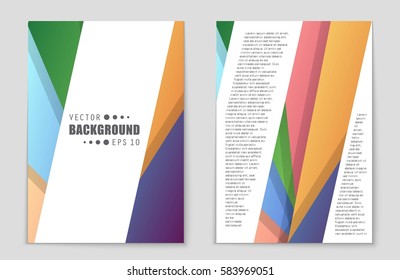 Abstract vector layout background set. For art template design, list, front page, mockup brochure theme style, banner, idea, cover, booklet, print, flyer, book, blank, card, ad, sign, sheet,, a4.