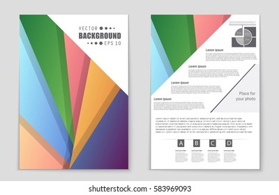 Abstract vector layout background set. For art template design, list, front page, mockup brochure theme style, banner, idea, cover, booklet, print, flyer, book, blank, card, ad, sign, sheet,, a4.
