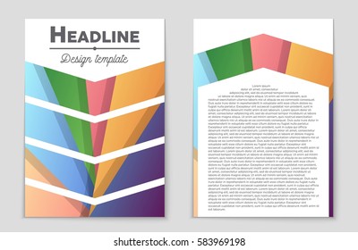 Abstract vector layout background set. For art template design, list, front page, mockup brochure theme style, banner, idea, cover, booklet, print, flyer, book, blank, card, ad, sign, sheet,, a4.