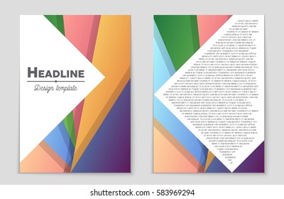 Abstract vector layout background set. For art template design, list, front page, mockup brochure theme style, banner, idea, cover, booklet, print, flyer, book, blank, card, ad, sign, sheet,, a4.
