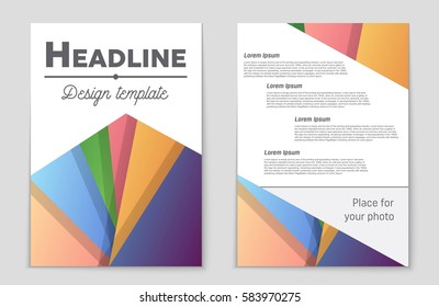 Abstract vector layout background set. For art template design, list, front page, mockup brochure theme style, banner, idea, cover, booklet, print, flyer, book, blank, card, ad, sign, sheet,, a4.
