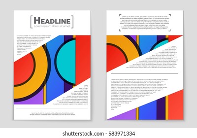 Abstract vector layout background set. For art template design, list, front page, mockup brochure theme style, banner, idea, cover, booklet, print, flyer, book, blank, card, ad, sign, sheet,, a4.