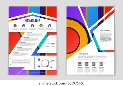 Abstract vector layout background set. For art template design, list, front page, mockup brochure theme style, banner, idea, cover, booklet, print, flyer, book, blank, card, ad, sign, sheet,, a4.