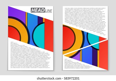 Abstract vector layout background set. For art template design, list, front page, mockup brochure theme style, banner, idea, cover, booklet, print, flyer, book, blank, card, ad, sign, sheet,, a4.