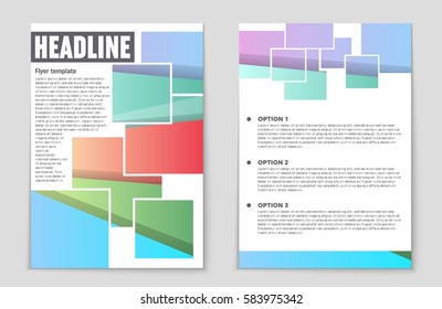 Abstract vector layout background set. For art template design, list, front page, mockup brochure theme style, banner, idea, cover, booklet, print, flyer, book, blank, card, ad, sign, sheet,, a4.