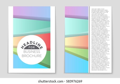 Abstract vector layout background set. For art template design, list, front page, mockup brochure theme style, banner, idea, cover, booklet, print, flyer, book, blank, card, ad, sign, sheet,, a4.