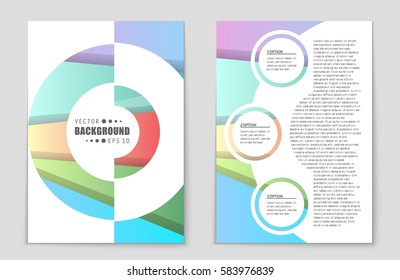 Abstract vector layout background set. For art template design, list, front page, mockup brochure theme style, banner, idea, cover, booklet, print, flyer, book, blank, card, ad, sign, sheet,, a4.