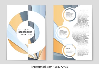 Abstract vector layout background set. For art template design, list, front page, mockup brochure theme style, banner, idea, cover, booklet, print, flyer, book, blank, card, ad, sign, sheet,, a4.