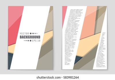 Abstract vector layout background set. For art template design, list, front page, mockup brochure theme style, banner, idea, cover, booklet, print, flyer, book, blank, card, ad, sign, sheet,, a4.