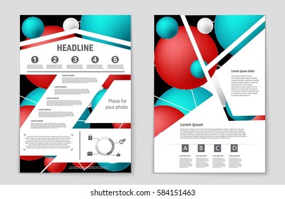 Abstract vector layout background set. For art template design, list, front page, mockup brochure theme style, banner, idea, cover, booklet, print, flyer, book, blank, card, ad, sign, sheet,, a4.