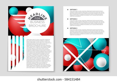 Abstract vector layout background set. For art template design, list, front page, mockup brochure theme style, banner, idea, cover, booklet, print, flyer, book, blank, card, ad, sign, sheet,, a4.