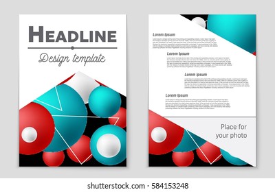 Abstract vector layout background set. For art template design, list, front page, mockup brochure theme style, banner, idea, cover, booklet, print, flyer, book, blank, card, ad, sign, sheet,, a4.