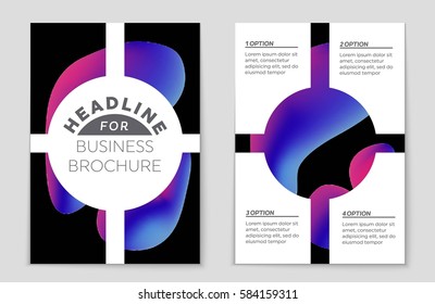 Abstract vector layout background set. For art template design, list, front page, mockup brochure theme style, banner, idea, cover, booklet, print, flyer, book, blank, card, ad, sign, sheet,, a4.