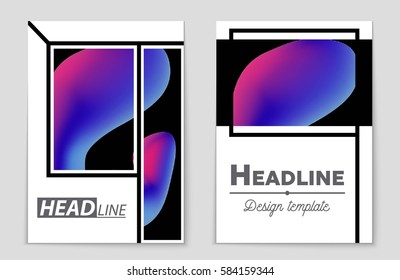 Abstract vector layout background set. For art template design, list, front page, mockup brochure theme style, banner, idea, cover, booklet, print, flyer, book, blank, card, ad, sign, sheet,, a4.
