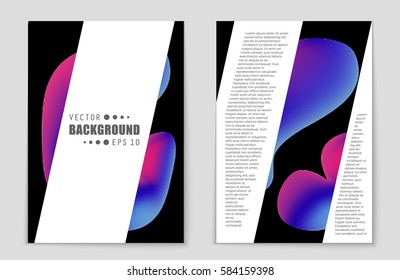 Abstract vector layout background set. For art template design, list, front page, mockup brochure theme style, banner, idea, cover, booklet, print, flyer, book, blank, card, ad, sign, sheet,, a4.