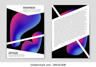 Abstract vector layout background set. For art template design, list, front page, mockup brochure theme style, banner, idea, cover, booklet, print, flyer, book, blank, card, ad, sign, sheet,, a4.