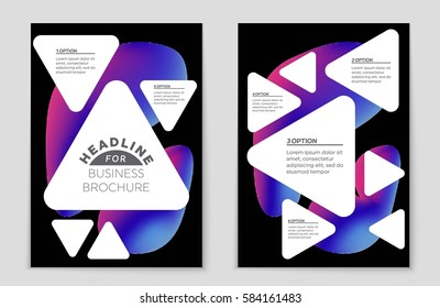 Abstract vector layout background set. For art template design, list, front page, mockup brochure theme style, banner, idea, cover, booklet, print, flyer, book, blank, card, ad, sign, sheet,, a4.