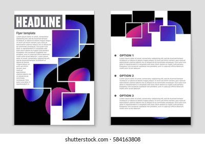 Abstract vector layout background set. For art template design, list, front page, mockup brochure theme style, banner, idea, cover, booklet, print, flyer, book, blank, card, ad, sign, sheet,, a4.