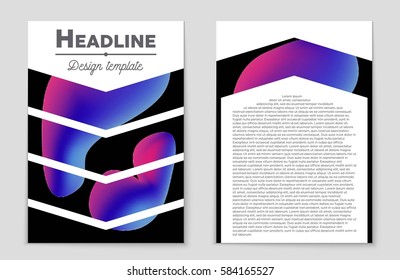 Abstract vector layout background set. For art template design, list, front page, mockup brochure theme style, banner, idea, cover, booklet, print, flyer, book, blank, card, ad, sign, sheet,, a4.