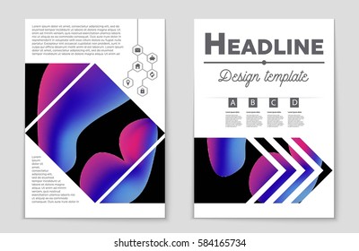 Abstract vector layout background set. For art template design, list, front page, mockup brochure theme style, banner, idea, cover, booklet, print, flyer, book, blank, card, ad, sign, sheet,, a4.