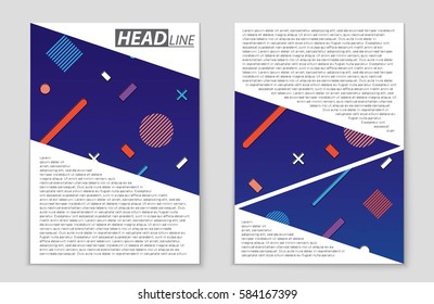 Abstract vector layout background set. For art template design, list, front page, mockup brochure theme style, banner, idea, cover, booklet, print, flyer, book, blank, card, ad, sign, sheet,, a4.