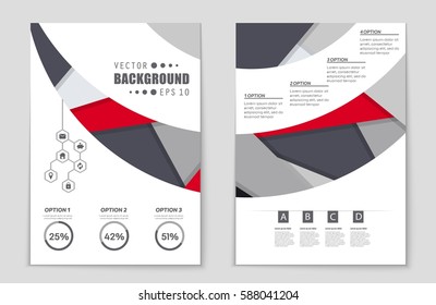 Abstract vector layout background set. For art template design, list, front page, mockup brochure theme style, banner, idea, cover, booklet, print, flyer, book, blank, card, ad, sign, sheet,, a4.