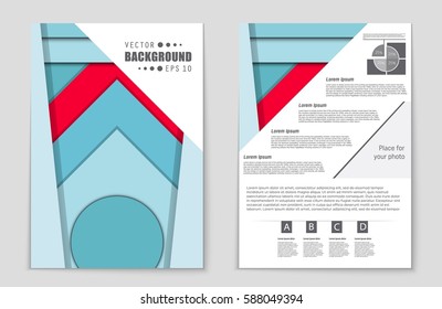 Abstract vector layout background set. For art template design, list, front page, mockup brochure theme style, banner, idea, cover, booklet, print, flyer, book, blank, card, ad, sign, sheet,, a4.