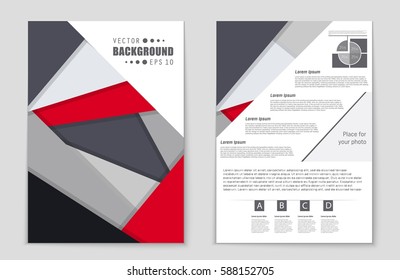 Abstract vector layout background set. For art template design, list, front page, mockup brochure theme style, banner, idea, cover, booklet, print, flyer, book, blank, card, ad, sign, sheet,, a4.