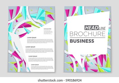 Abstract vector layout background set. For art template design, list, front page, mockup brochure theme style, banner, idea, cover, booklet, print, flyer, book, blank, card, ad, sign, sheet,, a4.