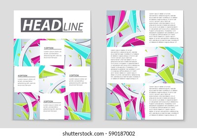 Abstract vector layout background set. For art template design, list, front page, mockup brochure theme style, banner, idea, cover, booklet, print, flyer, book, blank, card, ad, sign, sheet,, a4.