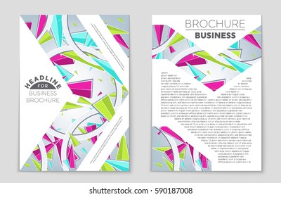 Abstract vector layout background set. For art template design, list, front page, mockup brochure theme style, banner, idea, cover, booklet, print, flyer, book, blank, card, ad, sign, sheet,, a4.