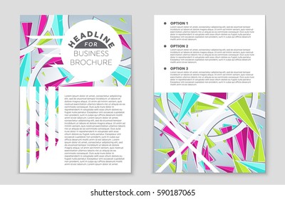 Abstract vector layout background set. For art template design, list, front page, mockup brochure theme style, banner, idea, cover, booklet, print, flyer, book, blank, card, ad, sign, sheet,, a4.