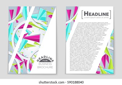 Abstract vector layout background set. For art template design, list, front page, mockup brochure theme style, banner, idea, cover, booklet, print, flyer, book, blank, card, ad, sign, sheet,, a4.
